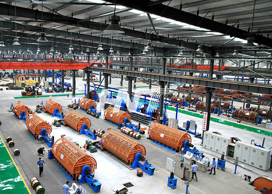 Frame Strander Kaku untuk Konduktor ACSR, AACSR, AAC, AAAC, ACAR, ACSS, ACCC