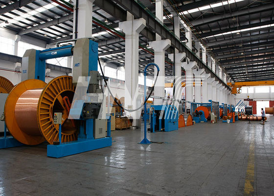 Mesin Stranding Kaku Dengan Sistem Pemuatan Batch Otomatis dan Penguncian Pintle Otomatis, Kontrol Ketegangan Otomatis